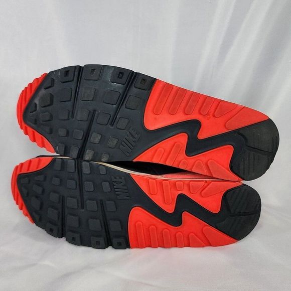 Nike Air Max 90 Essential Infrared Shoes 537384-006 Infrared Black Mens Size 13 - Picture 6 of 9